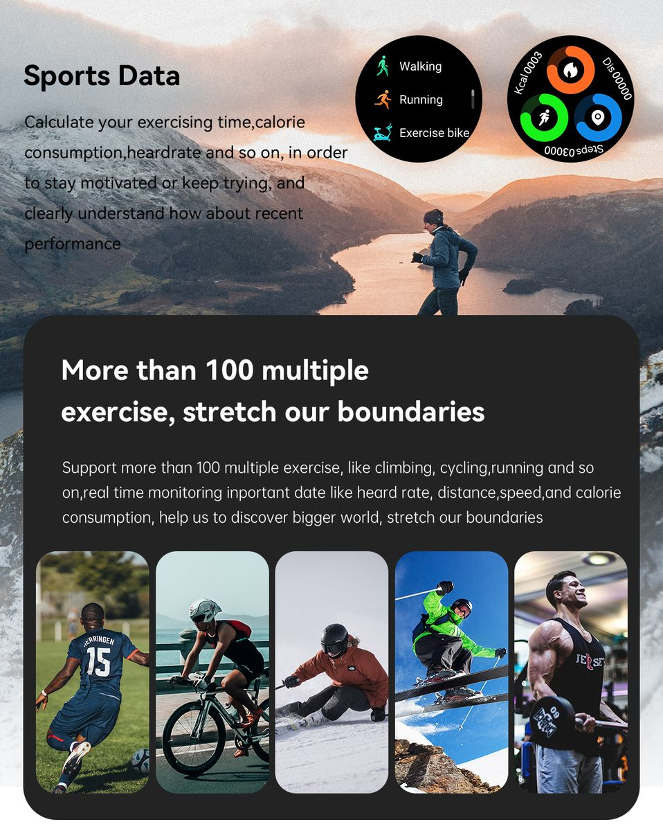TOXIYA - K52 Smart watch for Android iPhone