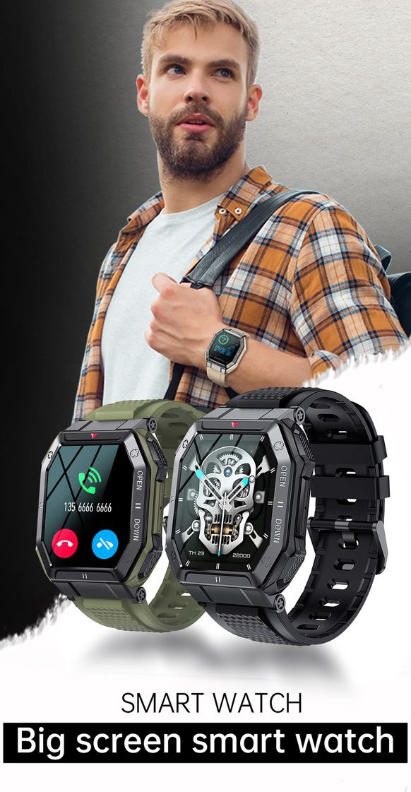 TOXIYA - K55 Rugged Smart Watch
