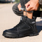 GUYISA safety shoes work shoes men's steel toe boots waterproof high black