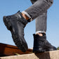 GUYISA safety shoes work shoes men's steel toe boots waterproof high black