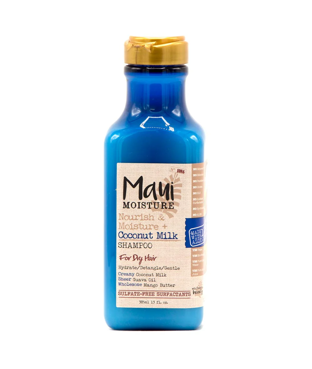 Coconut Milk Shampoo - 385ml bottle Coconut oil is a natural moisturizer that adds shine and softness to hair