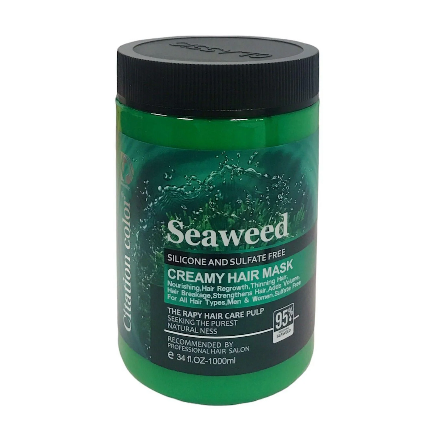 Seaweed Extract Silicone-Free Sulfate-Free Cream Hair Mask 1000ml