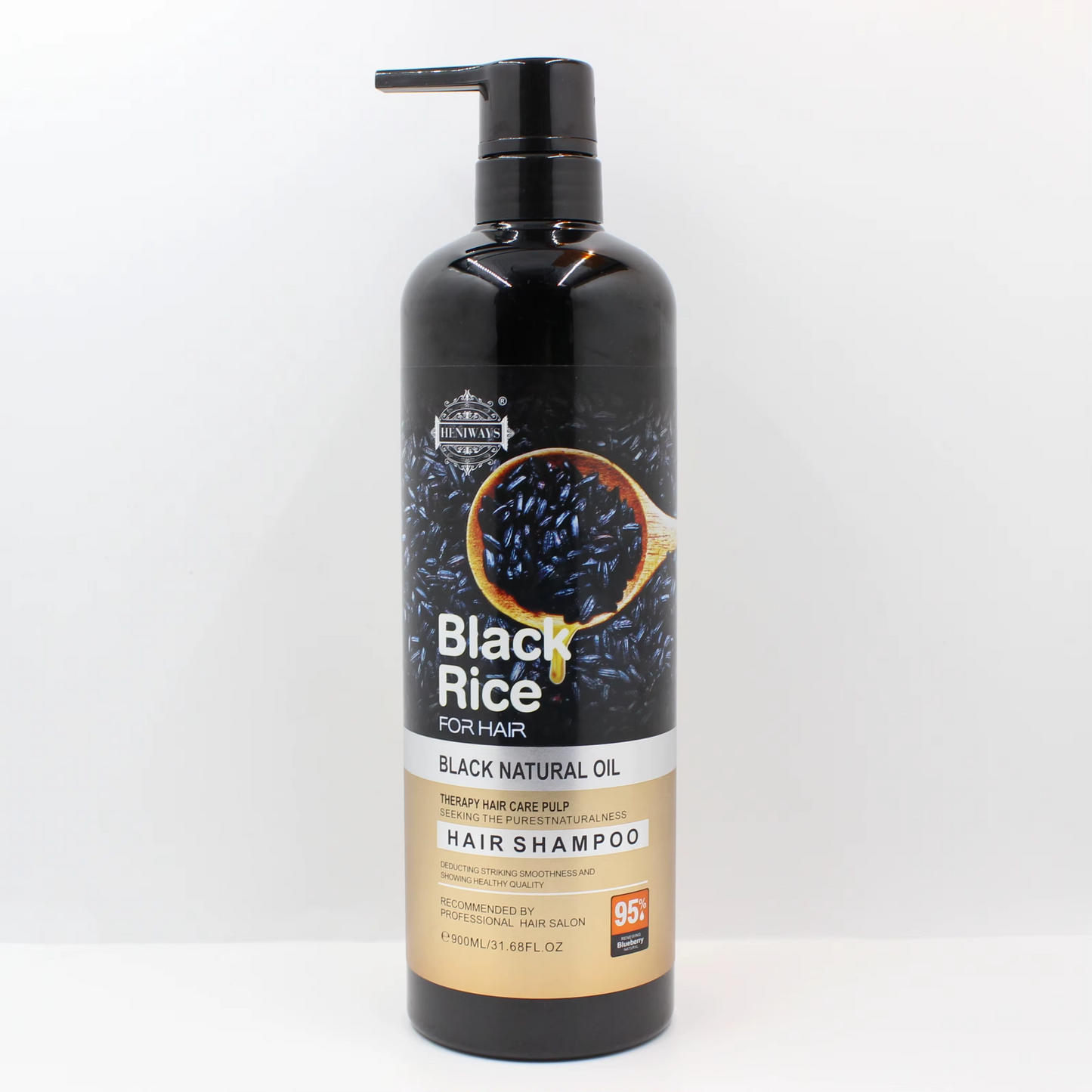 Shampoo and Hair Care Natural Herbal Black Rice Deep Repair Nourishing Hair, 900ml