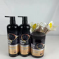 Black rice natural oil nourishes and moisturizes, hair care shampoo set,