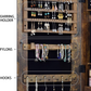 Jewelry storage cabinet, mirrored jewelry cabinet 120 cm wall mounted/door storage cabinet