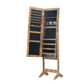 Elegant jewelry storage cabinet with full length mirror