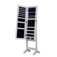 Elegant jewelry storage cabinet with full length mirror
