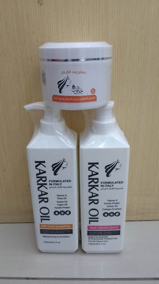 Dry Shampoo, Conditioner & Serum Oil Set, 3 Bottles