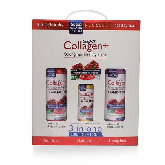 Pomegranate Collagen Kit for Strong, Healthy Hair 3 Pack
