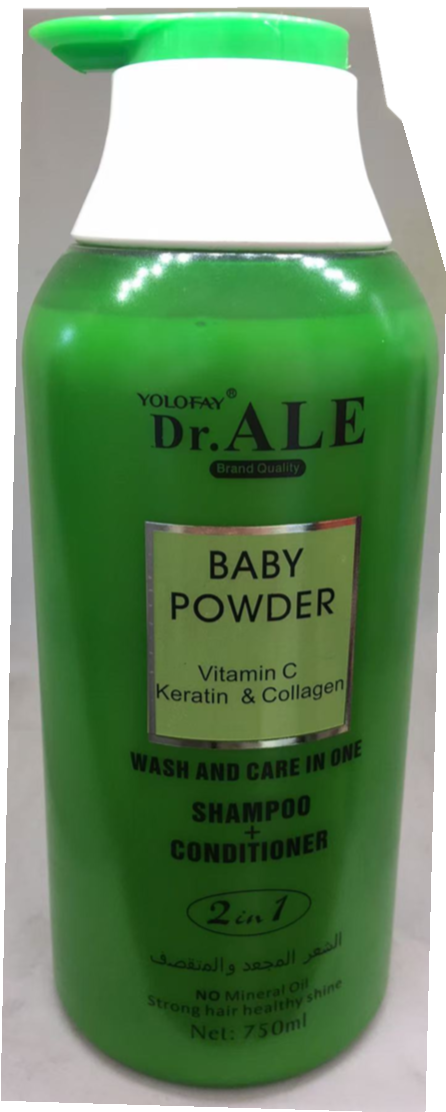 Vitamin C, Keratin and Collagen, Shampoo 2 and 1, 750 ml