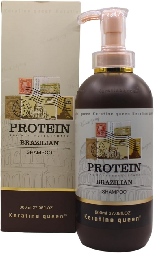 Keratin shampoo, containing keratin and vitamin B5, moisturizing hair care 800ml,