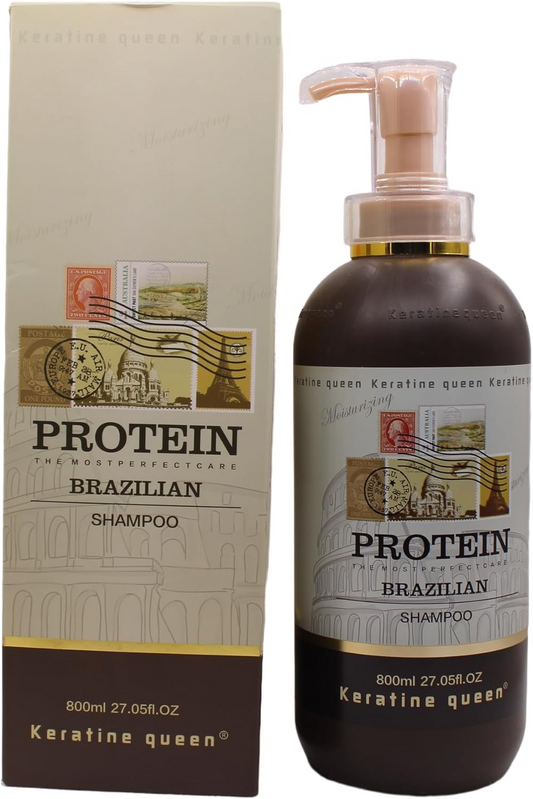 Keratin shampoo, containing keratin and vitamin B5, moisturizing hair care 800ml,