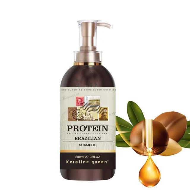 Natural Keratin Queen Shampoo and Conditioner Set, 4 Bottles