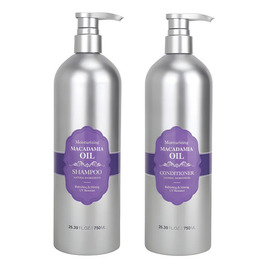 750ml Shampoo and Conditioner Set - Moisturizing Macadamia Oil