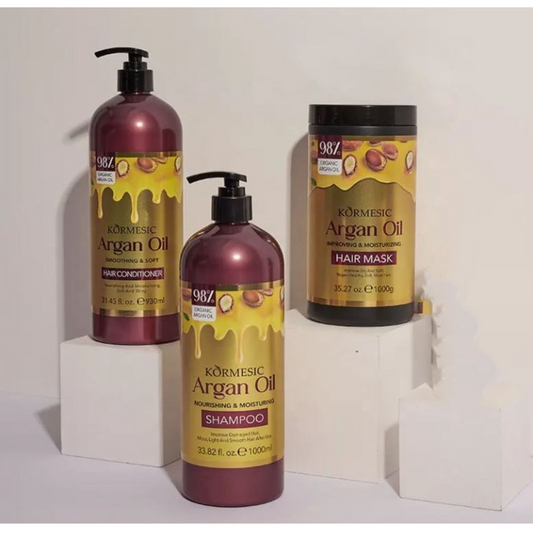 Argan Oil Shampoo, Conditioner, and Mask Combo Set