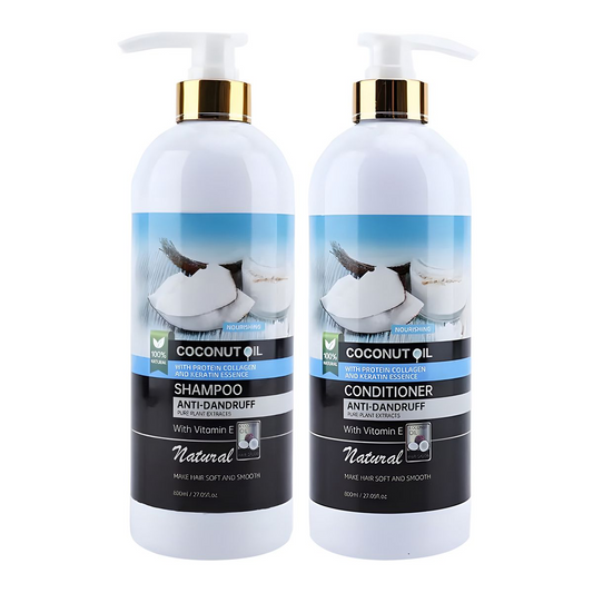 800ml Shampoo and Conditioner Set (Anti-Dandruff Coconut Oil)