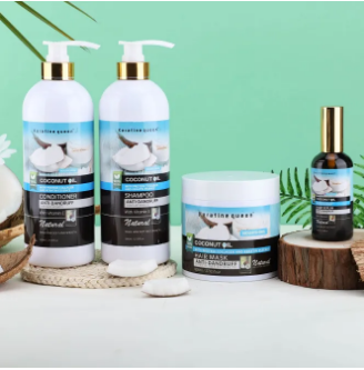Coconut Anti-Dandruff Hair Serum, Mask, Shampoo and Conditioner Set