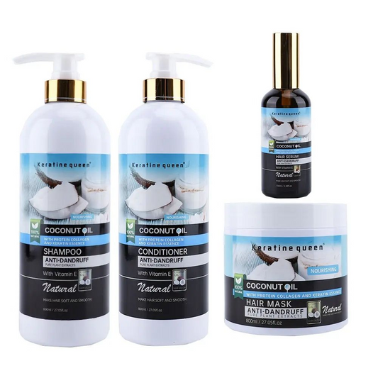 Coconut Anti-Dandruff Hair Serum, Mask, Shampoo and Conditioner Set