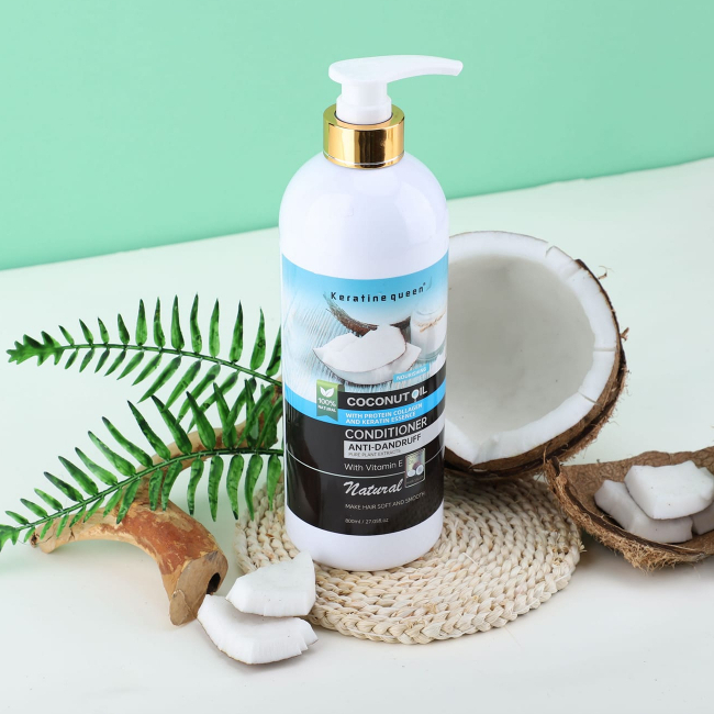 Coconut Conditioner Anti-Dandruff with Vitamin E, Keratin Extract and Collagen 800ml