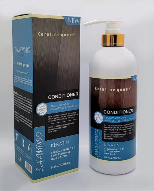 Acondicionador hidratante natural de queratina 800 ml