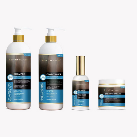 Queen Keratin Shampoo Set, 4 Bottles