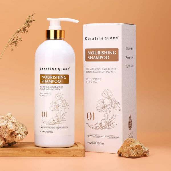 Keratin Queen Shampoo and Nourishing Softening Conditioner Set