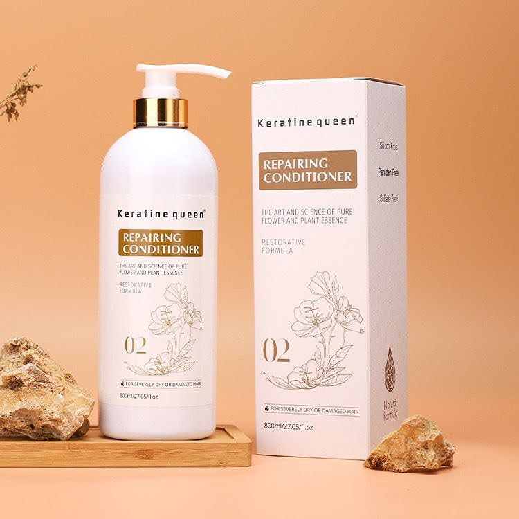Keratin Queen Shampoo and Nourishing Softening Conditioner Set