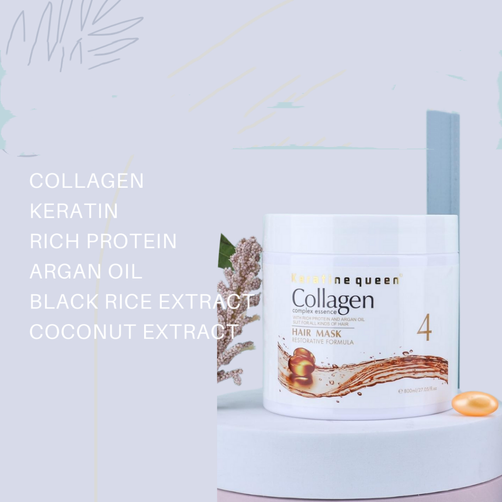 Keratin Queen: Collagen Hair Mask 800ml