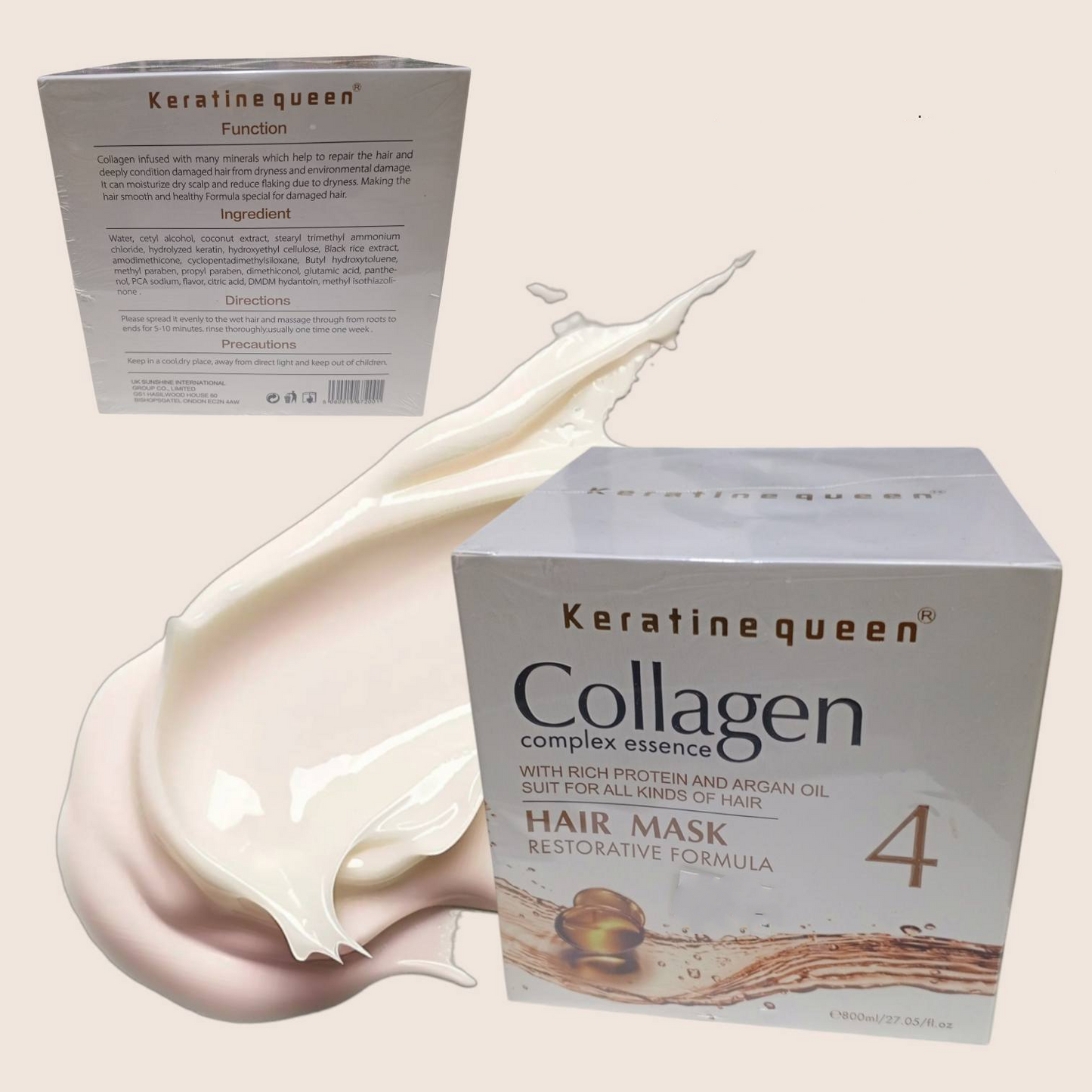 Keratin Queen: Collagen Hair Mask 800ml