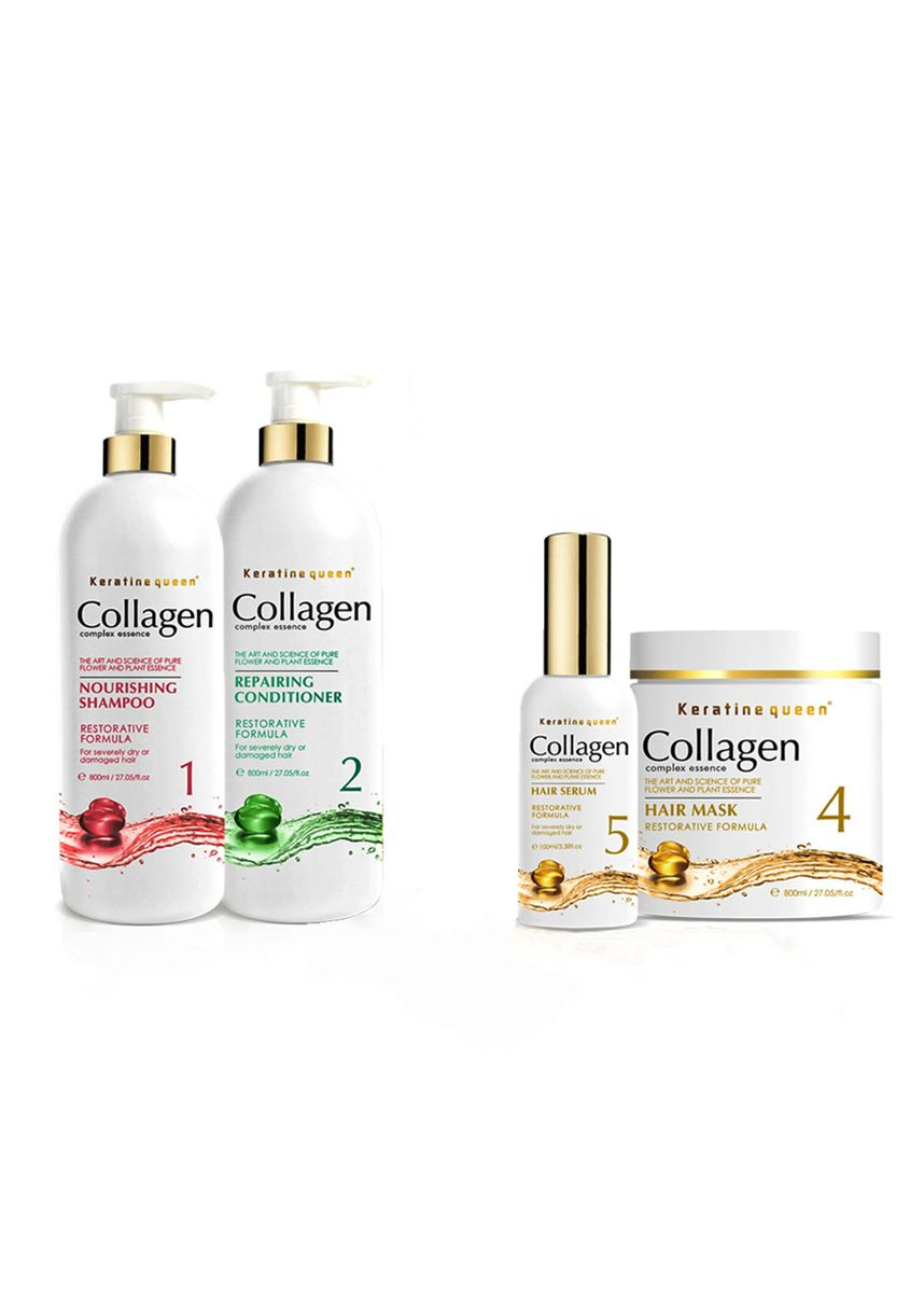 Keratin damaged hair repair formula, collagen hair care set