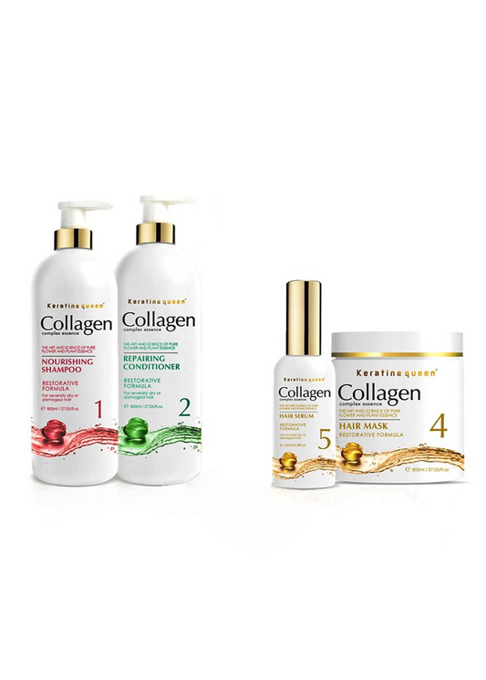 Keratin damaged hair repair formula, collagen hair care set