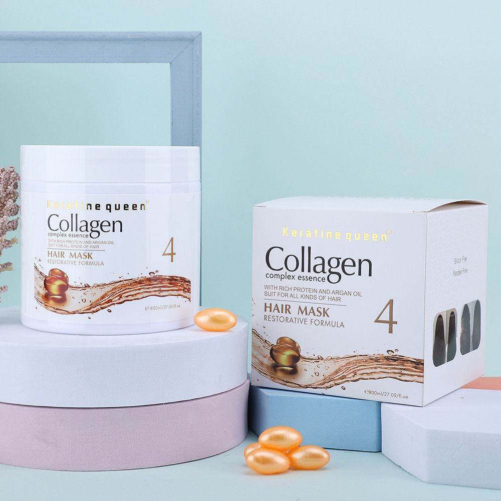 Keratin damaged hair repair formula, collagen hair care set