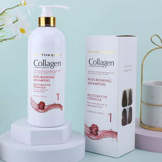 Keratin damaged hair repair formula, collagen hair care set