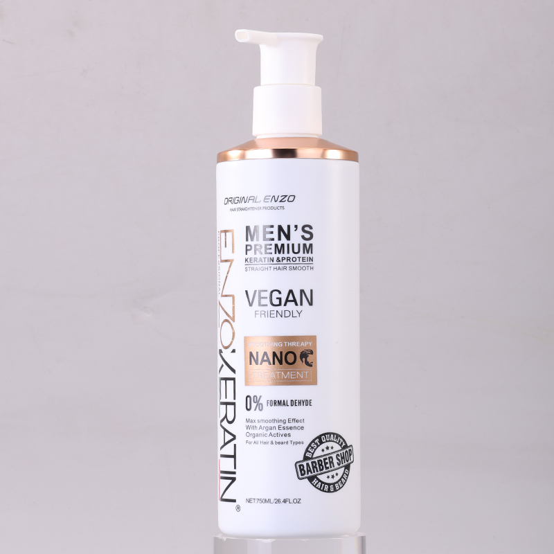 ENZO Formaldehyde-Free Keratin Hair Treatment Blow-Dry Straightening Cream for Damaged Afro Hair, 750ml