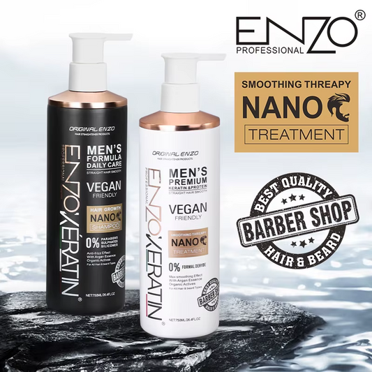ENZO Strong Thickening Machine Biotin, Anti-Hair Loss, Hair Growth Shampoo and Conditioner Straightening Cream