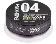 Fashion Strong Hold Curry Wax for Wet Hair - 150ml Black