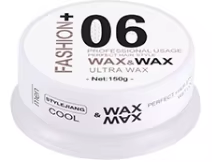Fashion Strong Hold Curry Wax for Wet Hair - 150ml White
