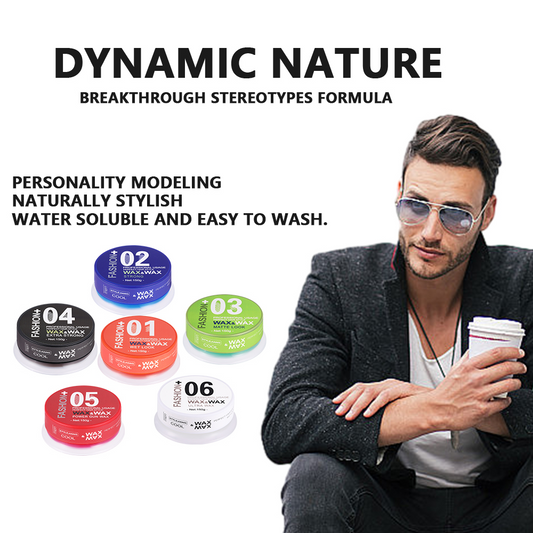 Fashion Strong Hold Curry Wax, Wet Hair Styling - Set, 6 Count