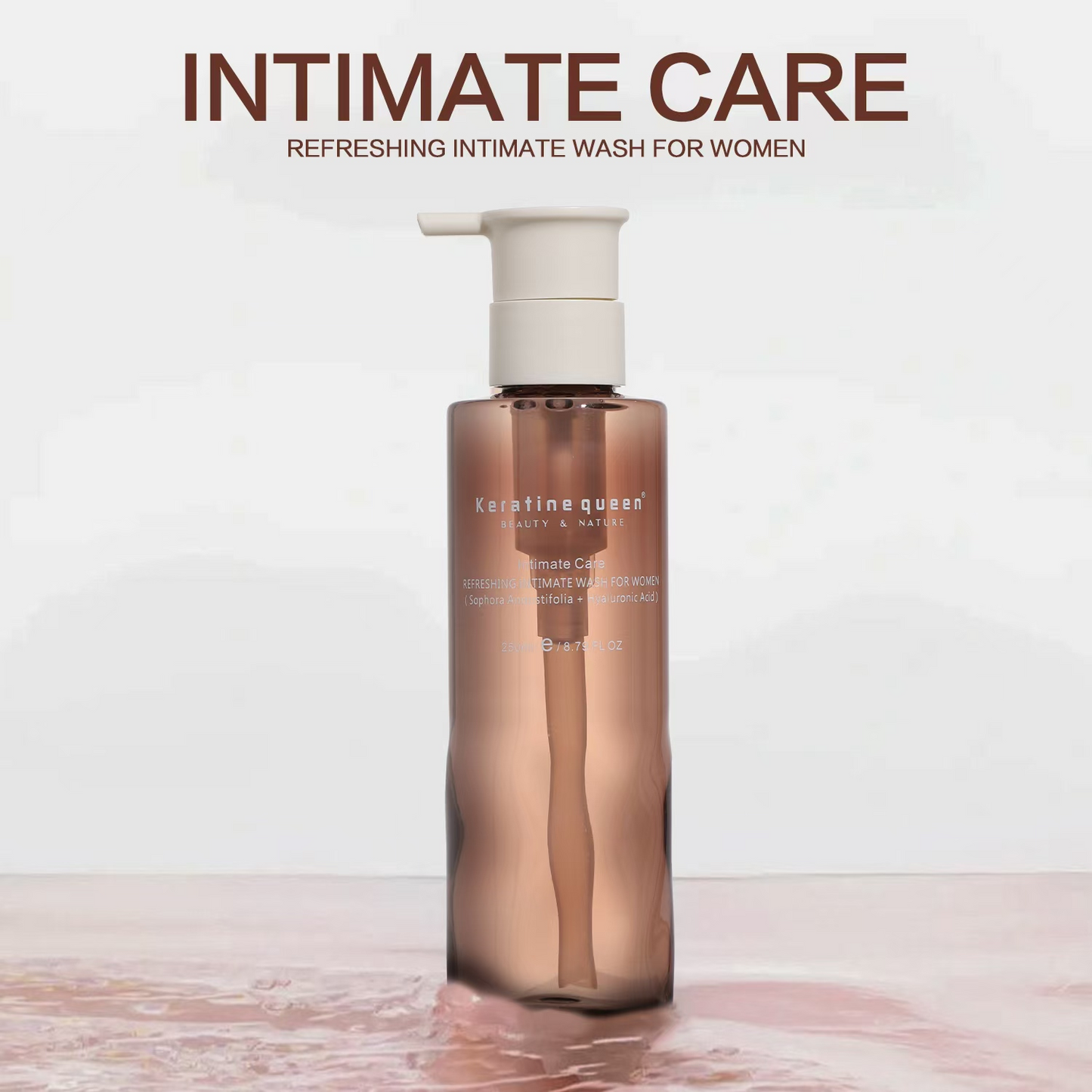 Feminine Care Feminine Wash, Refreshing Intimate Wash, Enriched with Sophora flavescens Hyaluronic Acid, 250ml for Intimate Health