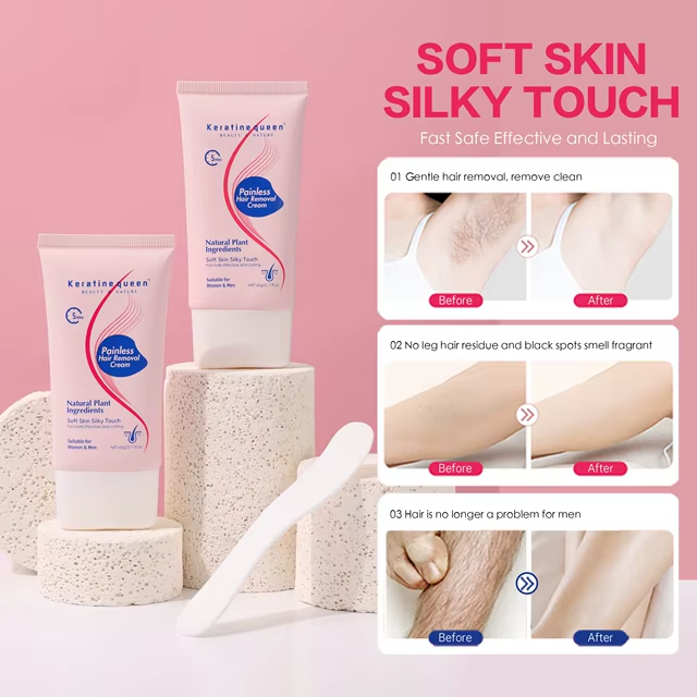 Gentle natural plant ingredients long-lasting hair removal private area painless hair removal cream