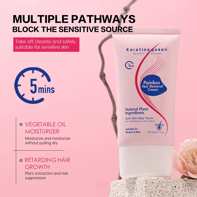 Gentle natural plant ingredients long-lasting hair removal private area painless hair removal cream