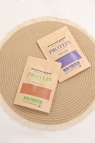Organic Hair Protein Balls, Natural Nourishing Hair, Anti-Breakage Protein Granules, 100g, Purple