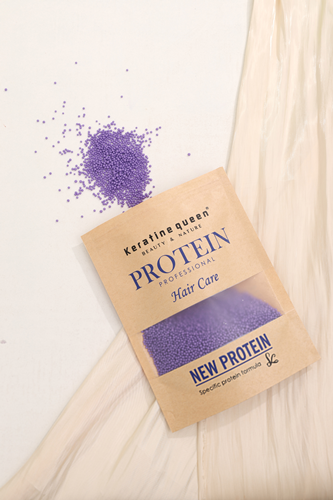 Organic Hair Protein Balls, Natural Nourishing Hair, Anti-Breakage Protein Granules, 100g, Purple