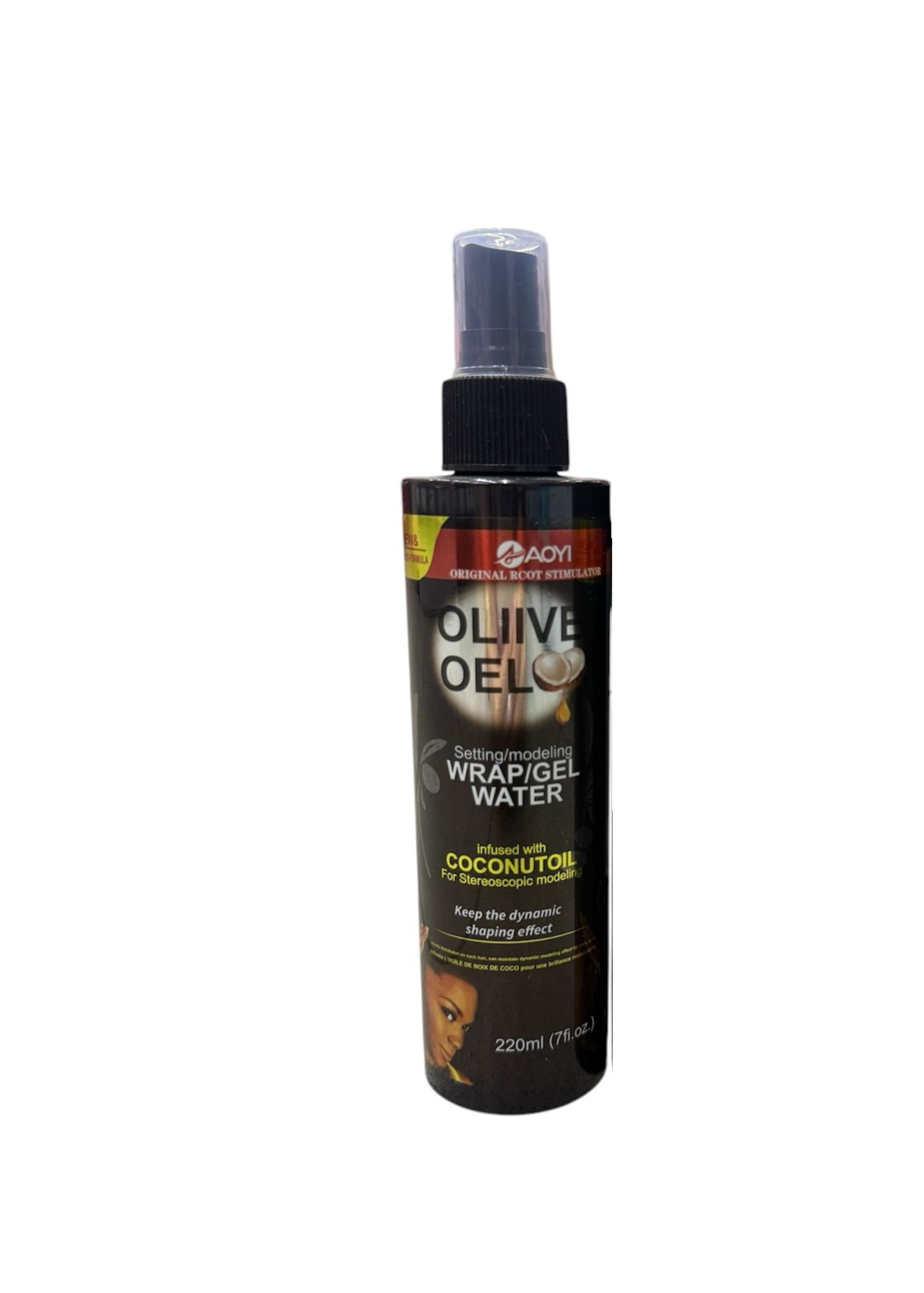 Oil Control Foam Curling Mousse with Coconut Oil Foam Wax for Curling, 220g