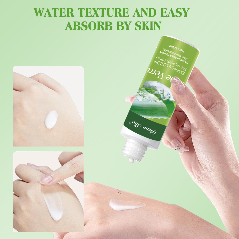 Natural Skincare Aloe Vera Nourishing Facial Essence Lotion Whitening and Hydrating 120ml