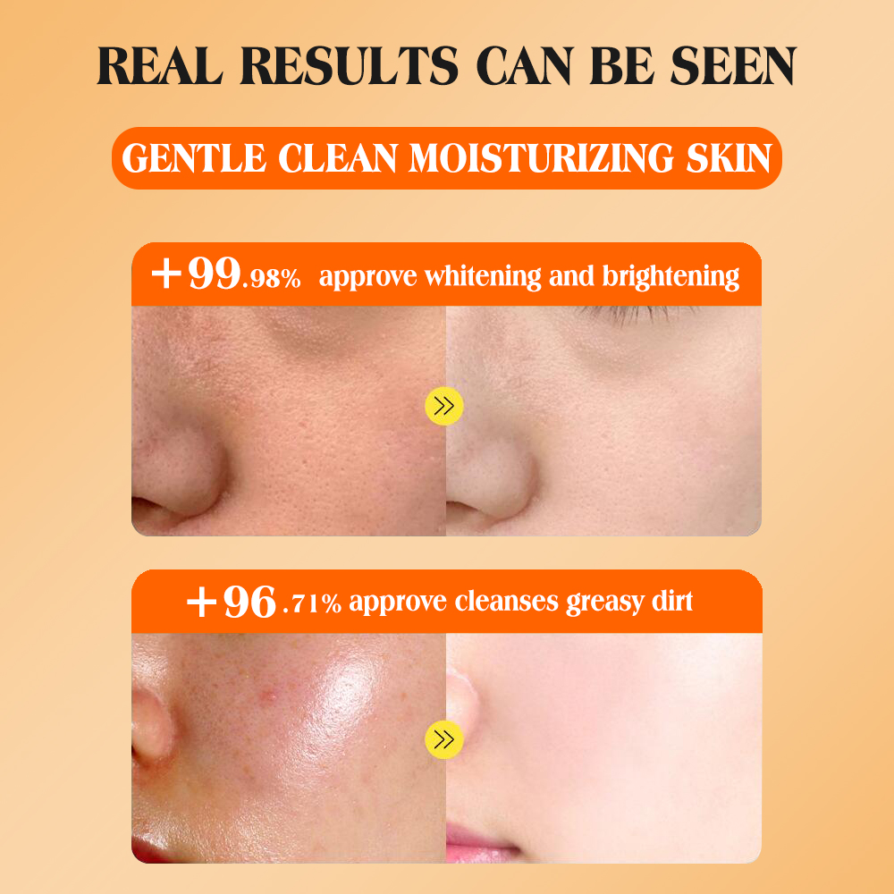 Vitamin C Foaming Cleanser for Brightening, Moisturizing and Anti-Blemish Facial Skin 100g