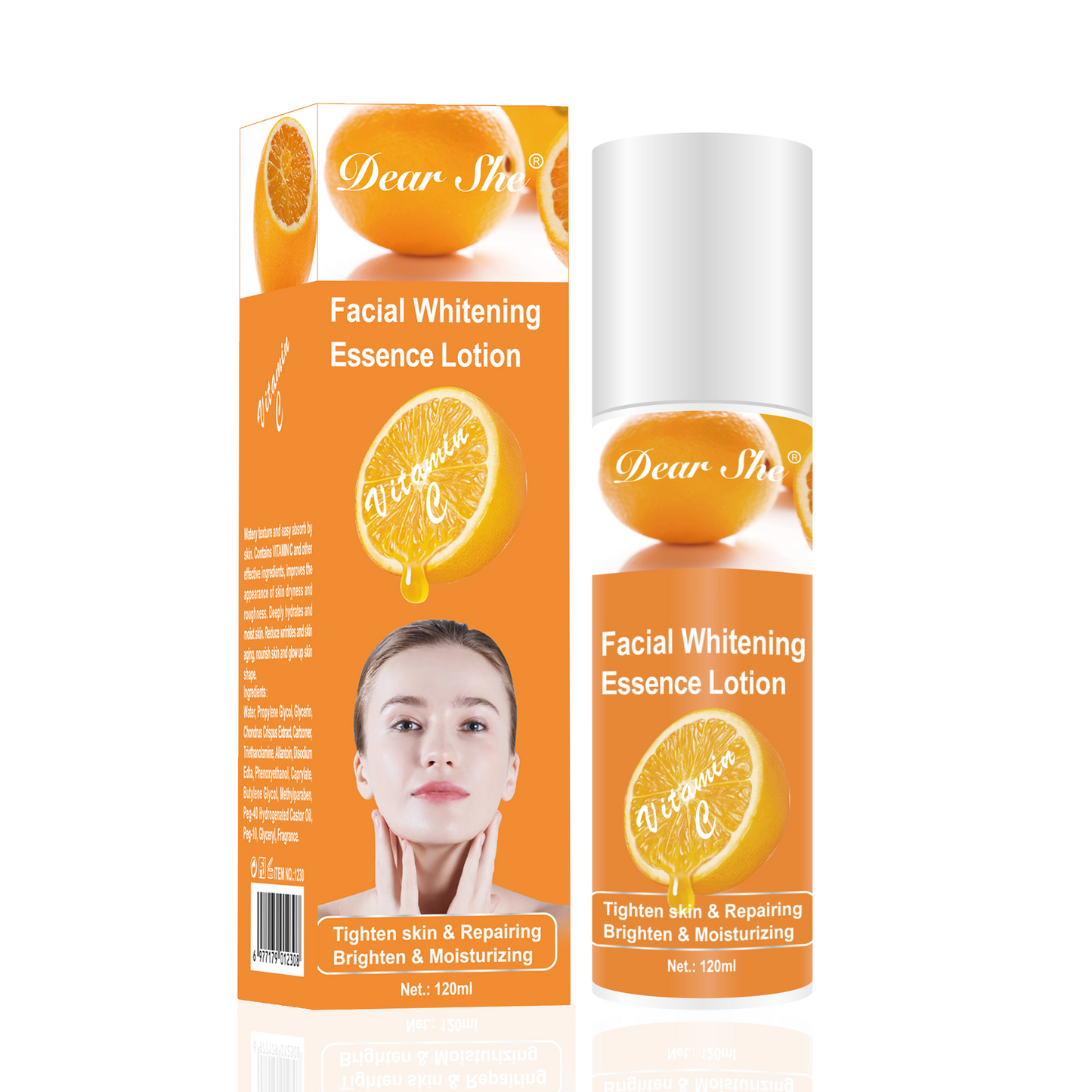 Vitamin C Face Firming Repair, Moisturizing Brightening Whitening Essence Lotion 120ml