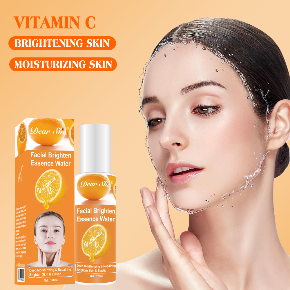 Vitamin C Deep Moisturizing Repairing Facial Brightening Essence Water for Elastic Facial Skin 120ml