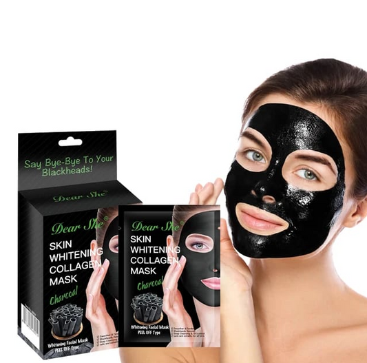 Whitening Collagen Charcoal Mask - 10 Sheets
