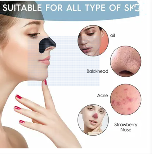 Cleansing Charcoal Nose Strips, Removes Blackheads and Unclogs Pores, 1 Box - 10 Strips